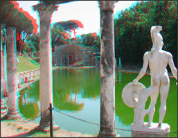 Villa Adriana - foto in 3d, immagini tridimensionali